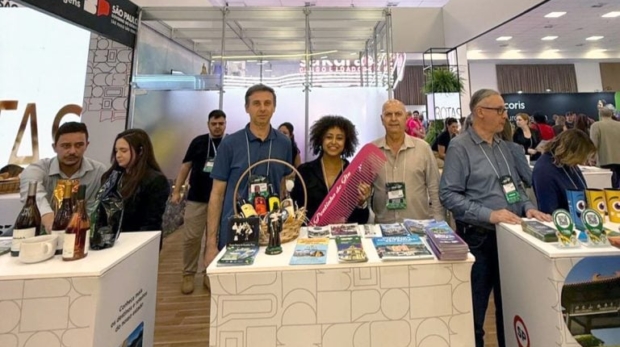 Representantes de Itu participam da Abav TravelSP em Campinas e apresentam os principais atrativos turísticos da cidade a profissionais do setor. Foto: Prefeitura De Itu