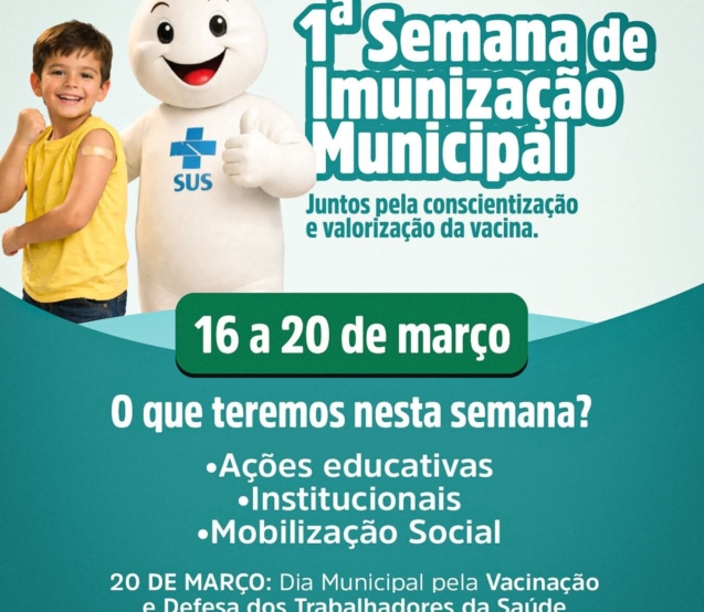 Barueri promove a 1ª Semana Municipal de Imunização com ações de conscientização e valorização da vacinação.  Foto: Prefeitura De Barueri (Redes Sociais/Reprodução)💉