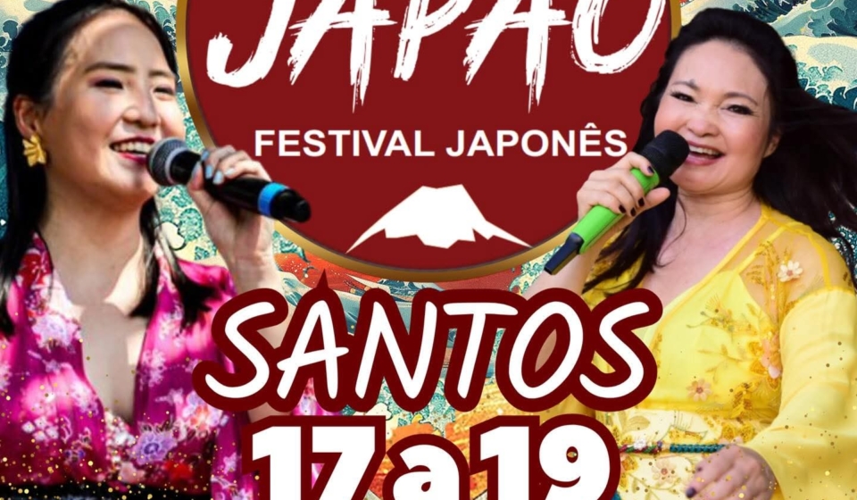 A 46ª Mostra Japão chega a Santos com três dias de cultura, gastronomia e atrações tradicionais japonesas. Foto: Mostra Japão (Redes Sociais/Reprodução)🎎🍣🥁