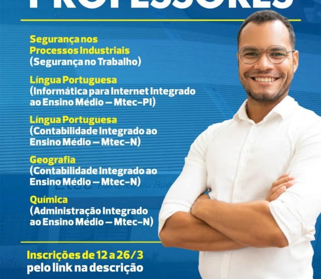 Etec Bartolomeu Bueno da Silva abre concurso público para professores em Santana de Parnaíba.  Foto: Prefeitura De Santana De Parnaíba (Redes Sociais/Reprodução)