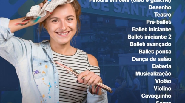 Cursos gratuitos de arte, música e dança estão com inscrições abertas na Estação Cidadania em Santana de Parnaíba.  Foto: Prefeitura De Santana De Parnaíba (Redes Sociais/Reprodução) 🎨🎶💃