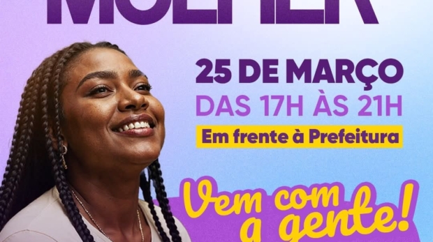 Programação especial do Pra Você Mulher acontece durante a Feira Noturna de Cotia com música, orientação jurídica e atividades voltadas ao público feminino. Foto: Prefeitura De Cotia (Redes Sociais/Reprodução)