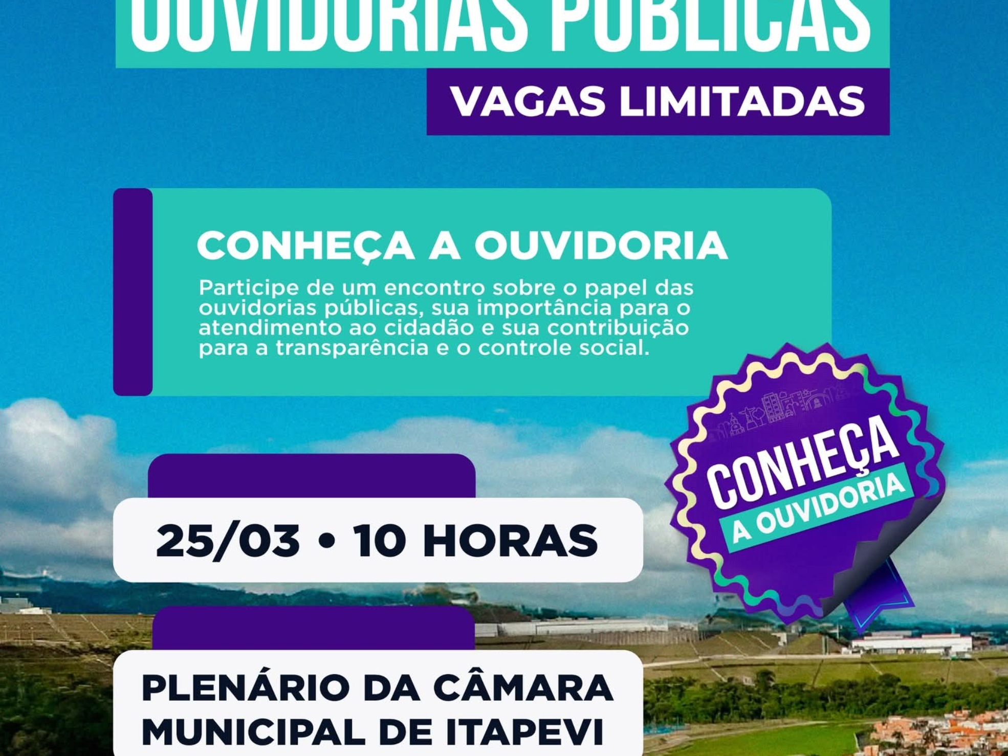 Câmara de Itapevi realiza oficina sobre ouvidoria para incentivar participação e transparência pública. Foto: Camara De Itapevi (Redes Sociais/Reprodução)