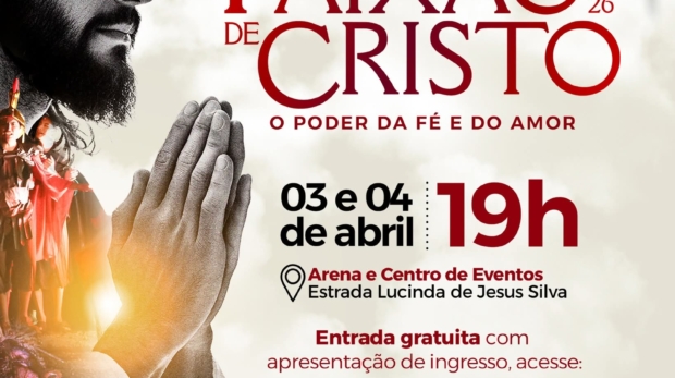 Tem programa para o feriadão? Que tal assistir ao Drama da Paixão de Cristo, na nossa Arena de Eventos⁉️ Foto: Prefeitura De Itapevi (Redes Sociais/Reprodução)