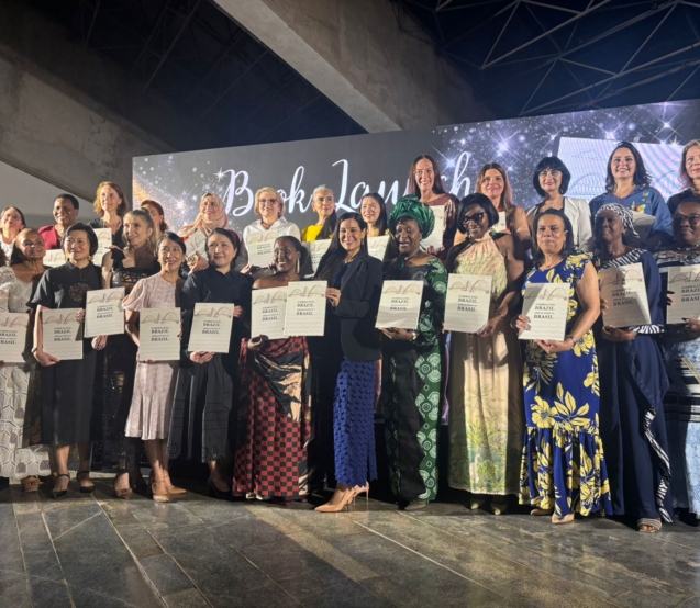 GCCM lança livro “Abraçando o Brasil” em evento que reúne comunidade diplomática em Brasília. Foto: Divulgação