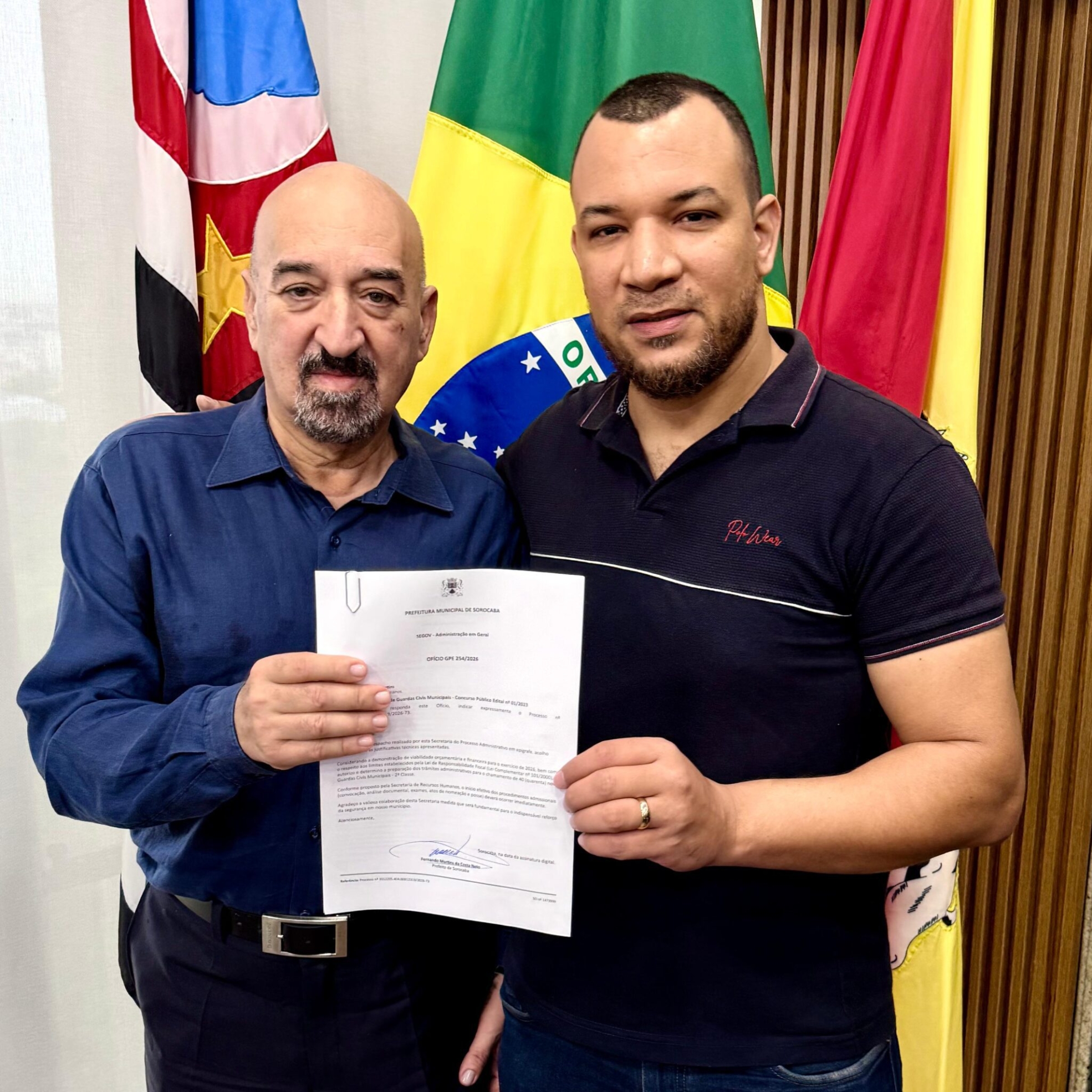 O vereador Dylan Dantas acompanha a convocação de 40 novos agentes da Guarda Civil Municipal de Sorocaba e reforça a importância da presença permanente nos terminais de transporte. Foto: Cãmara De Sorocaba