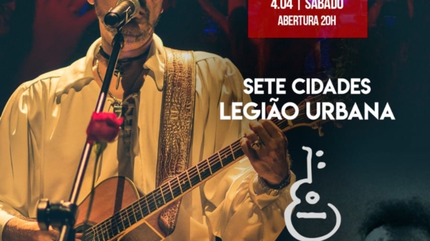 Banda Sete Cidades leva ao palco os grandes sucessos da Legião Urbana em noite especial de rock nacional em São Miguel Paulista. Foto; Divulgação