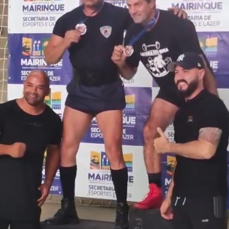 GCM de Sorocaba conquista duas medalhas de prata em competição de powerlifting. Foto: Prefeitura De Sorocaba