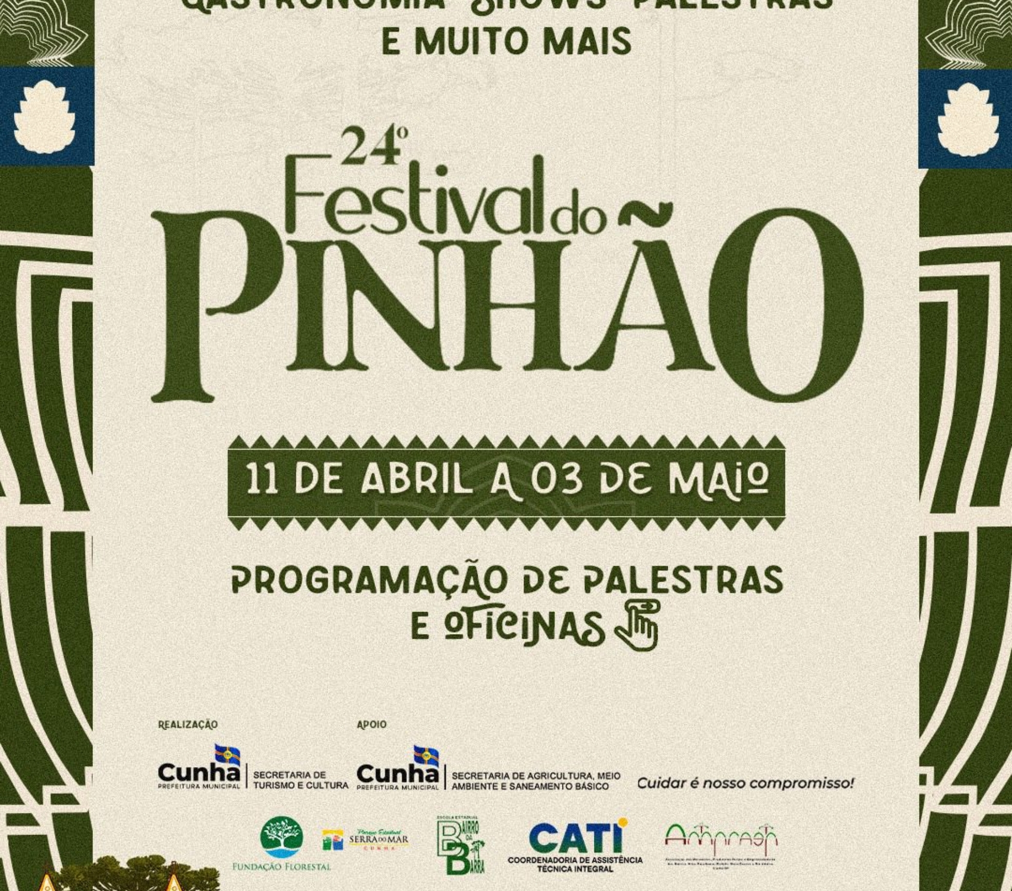 Festival do Pinhão em Cunha reúne tradição e inovação com lançamento de estudo sobre a araucária.

Crédito: Divulgação