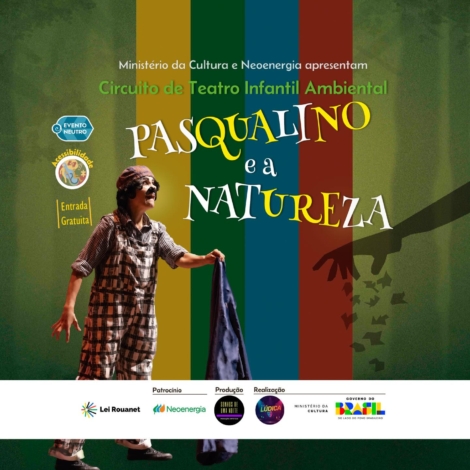 Apresentação sem falas utiliza mímica e expressão corporal para abordar consciência ambiental. Foto: Prefeitura De Cabreúva