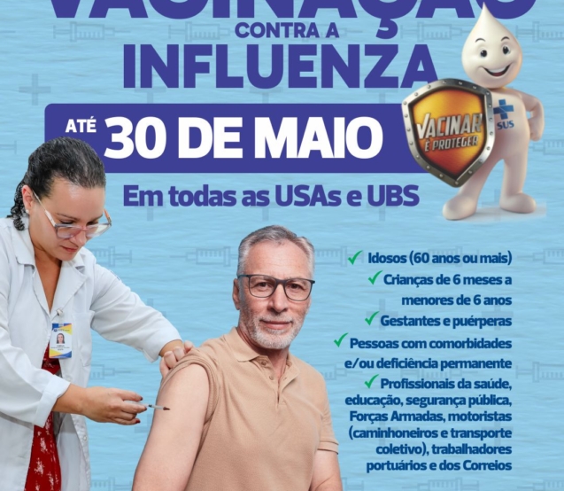 Campanha de vacinação contra a influenza é intensificada em Santana de Parnaíba. Foto: Prefeitura De Santana De Parnaíba (Redes Sociais/Reprodução)