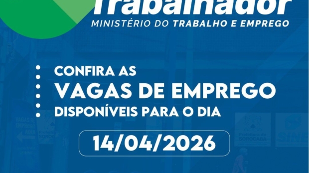 #PraTodosVerem: Artes em carrossel, nos tons de azul. Na parte superior, o título: CASA DO TRABALHADOR - MINISTÉRIO DO TRABALHO E EMPREGO. Foto: Prefeitura De Sorocaba (Redes Sociais/Reprodução)