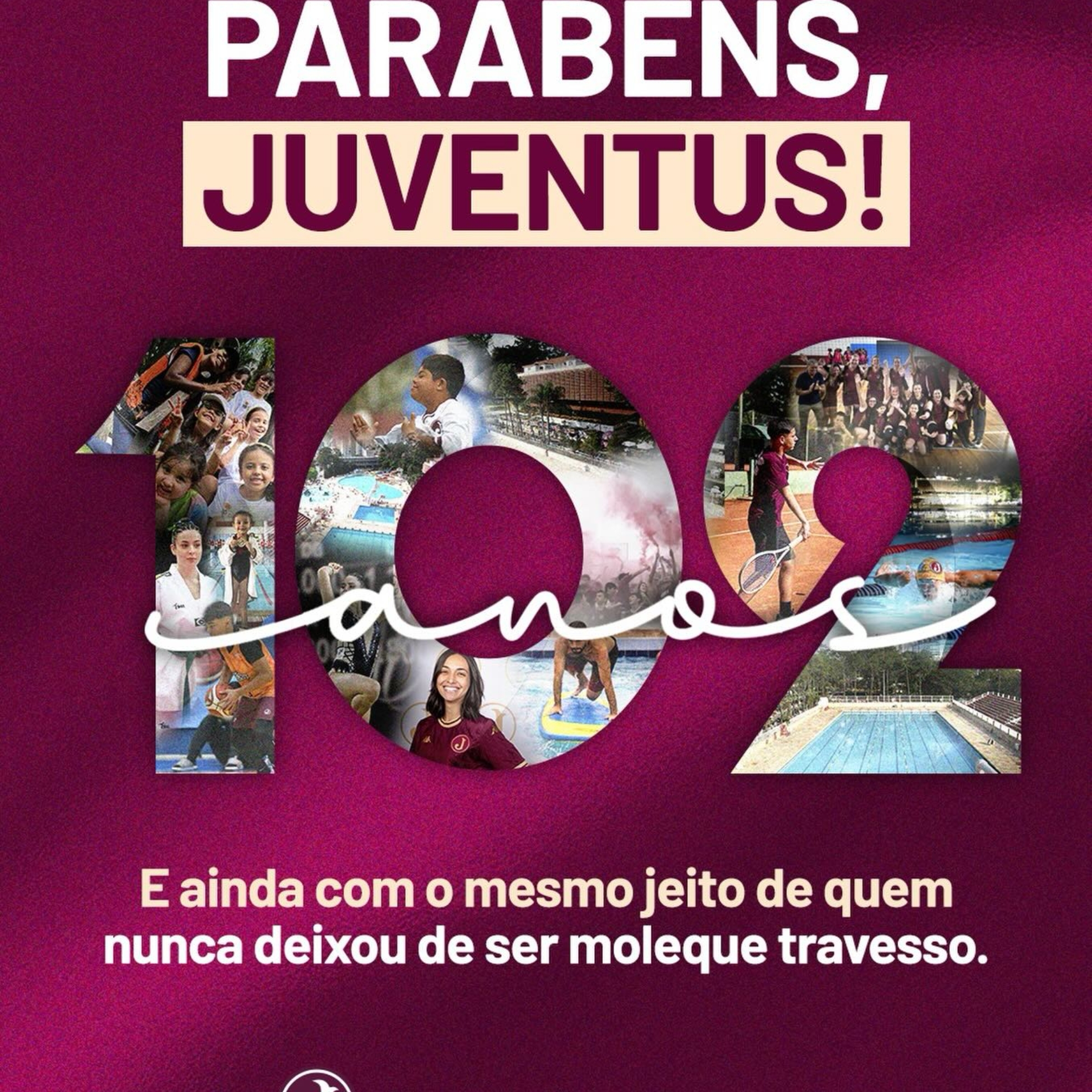 102 anos de espírito juventino. A história do Clube Atlético Juventus segue viva na Mooca, atravessando gerações e fortalecendo seu legado dentro e fora de campo. Foto: Clube Atlético Juventus (Redes Sociais/Reprodução)