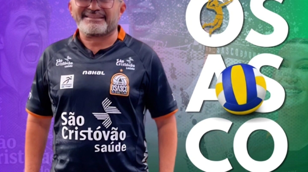 Carmônio Bastos convida a torcida para apoiar o Osasco Voleibol Clube em jogo decisivo. Crédito: Reprodução/Redes sociais de Carmônio Bastos