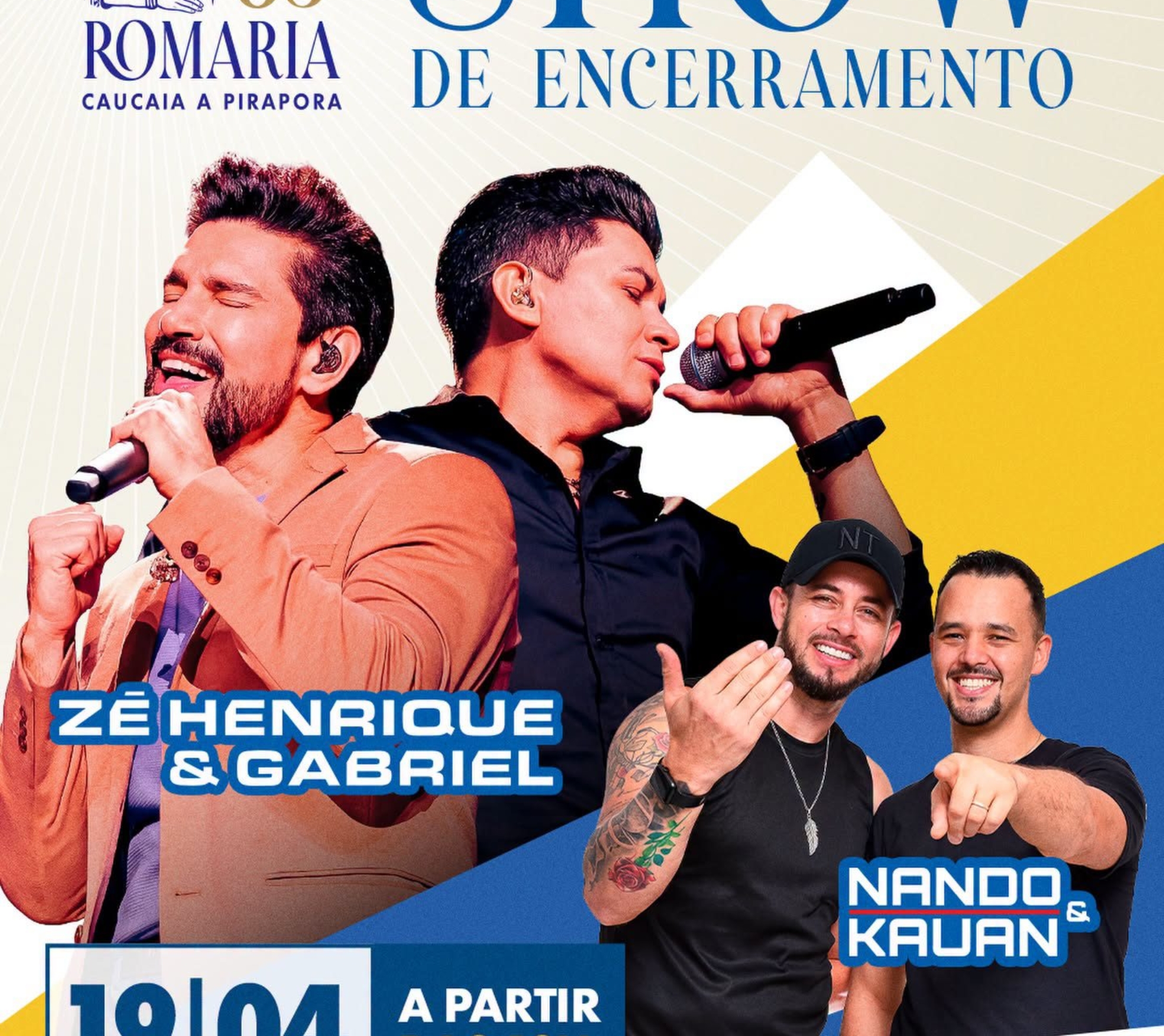 Encerramento da Romaria de Caucaia do Alto terá shows e celebração. Foto: Prefeitura De Cotia (Redes Sociais/Reprodução)