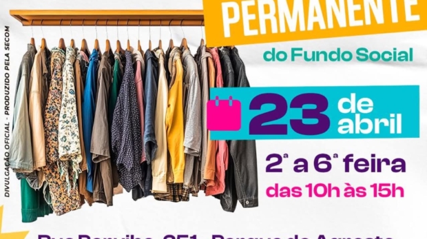Prefeitura inaugura Bazar Solidário Permanente para ampliar ações de apoio social e incentivar a solidariedade na comunidade.

Foto: Prefeitura De Vargem Grande Paulista - VGP (Redes Sociais/Reprodução)