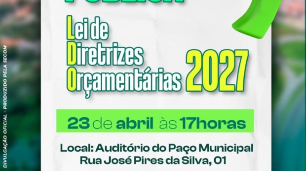 Prefeitura de Vargem Grande Paulista realiza audiência pública para discutir a Lei de Diretrizes Orçamentárias (LDO) de 2027 e incentivar a participação da população. 
Foto: Prefeitura De Vargem Grande Paulista - VGP (Redes Sociais/Reprodução)