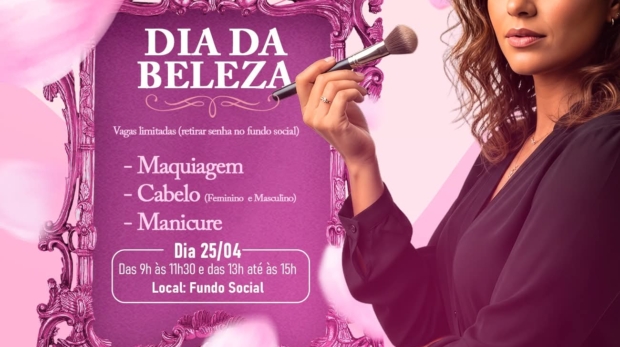 Fundo Social realiza Dia da Beleza com serviços gratuitos de maquiagem, cabelo e manicure para a população.
Crédito: Prefeitura De Araçariguama (Redes Sociais/Reprodução)