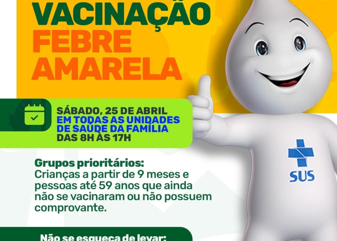 Moradores participam da campanha de vacinação contra a Febre Amarela em unidade de saúde de Pirapora do Bom Jesus durante o Dia D de imunização.




Crédito: Divulgação / Prefeitura de Pirapora do Bom Jesus