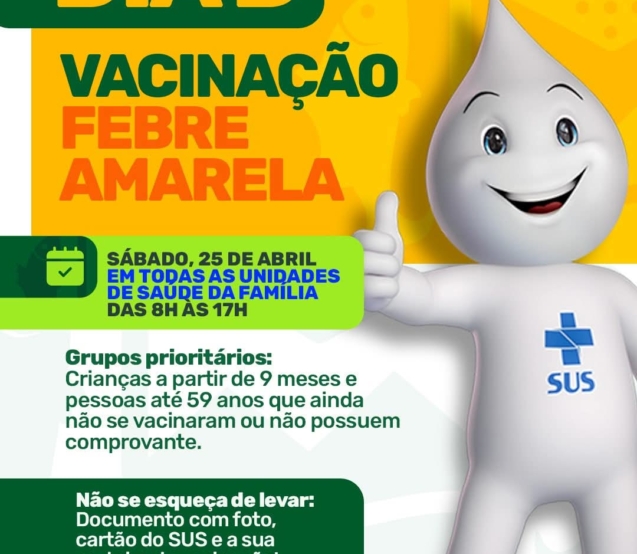Moradores participam da campanha de vacinação contra a Febre Amarela em unidade de saúde de Pirapora do Bom Jesus durante o Dia D de imunização.




Crédito: Divulgação / Prefeitura de Pirapora do Bom Jesus