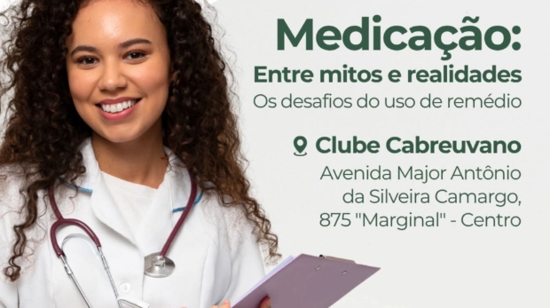 Participantes se reúnem no Saúde de Encontro para aprender e tirar dúvidas sobre o uso seguro de medicamentos.

Crédito: Prefeitura De Cabreúva (Redes Sociais/Reprodução)