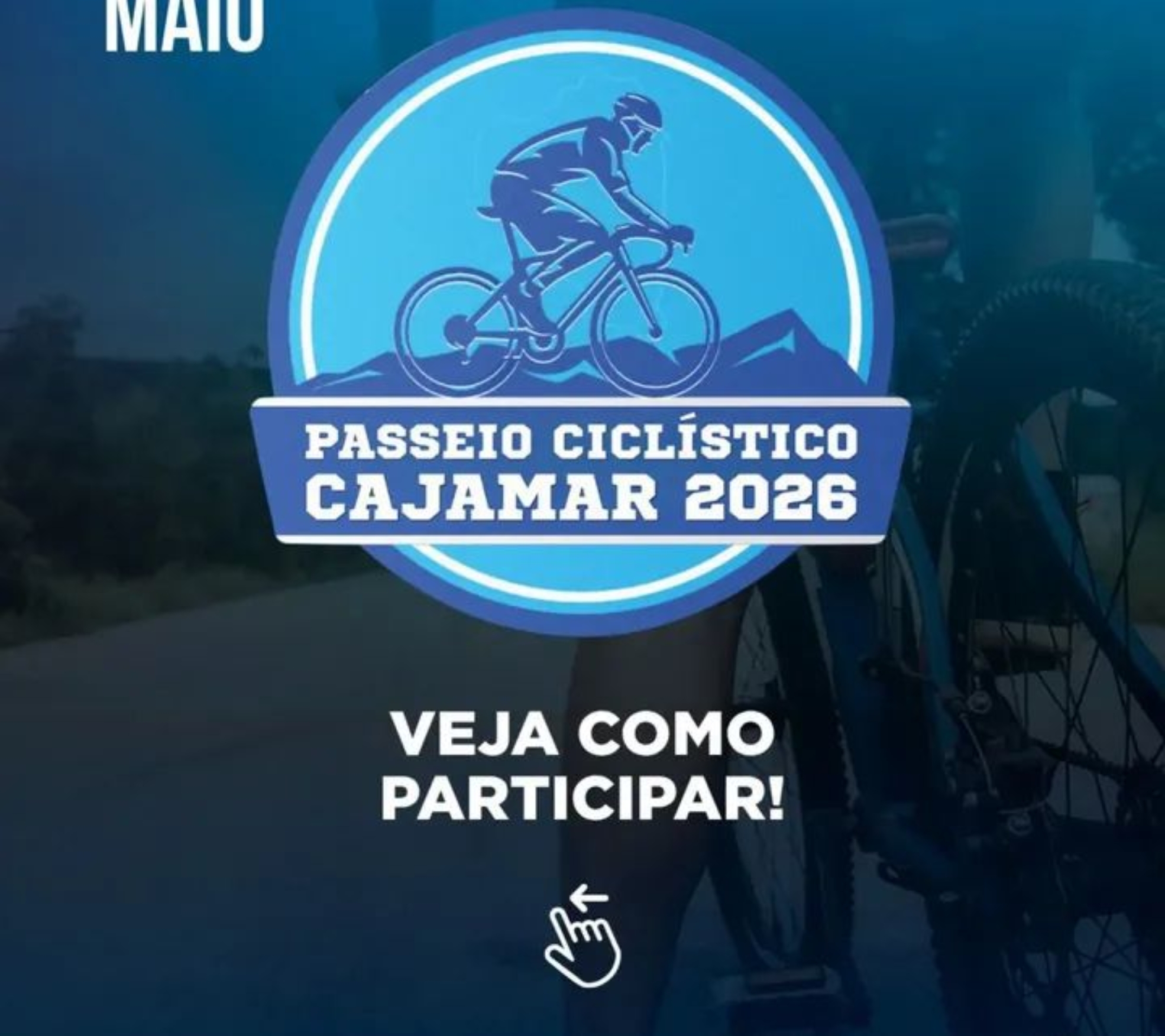 Ciclistas de todas as idades participam do passeio em Cajamar, unindo esporte, lazer e solidariedade em um só evento.

Crédito: Prefeitura De Cajamar (Redes Sociais/Reprodução)
