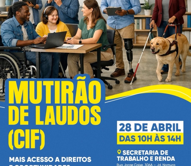 Participantes do mutirão buscam emissão do laudo CIF, ampliando oportunidades de inclusão e acesso a direitos.

Crédito: Prefeitura De Cotia (Redes Sociais/Reprodução)
