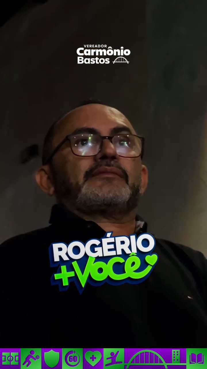 O vereador Carmônio Bastos manifesta apoio a Rogério Lins durante agenda com moradores da região