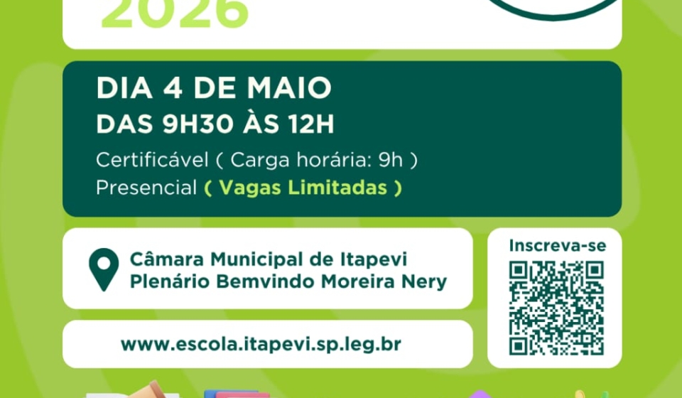 Seminário aborda desde regras eleitorais até o uso de inteligência artificial no processo democrático. Foto: Câmara De Itapevi