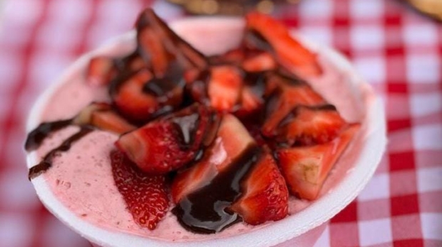 Festival do Morango reúne variedade de doces e opções gastronômicas na Praça Barão de Japurá, no Jabaquara.

 Crédito: Divulgação