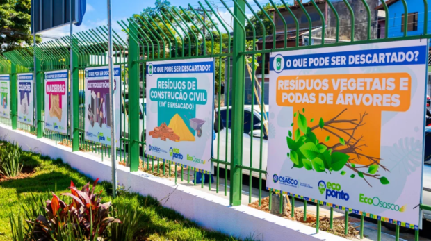Ecopontos de Osasco passam a operar em horário ampliado para facilitar o descarte correto de resíduos e incentivar práticas sustentáveis na cidade. Imagens: Caio Henrique/Fernanda Cazarini/PMO
