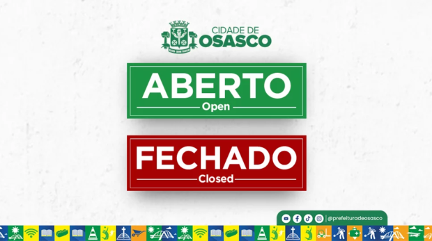 Prefeitura de Osasco divulga funcionamento dos serviços públicos durante o feriado de 1º de maio.

Fotos: Secom/PMO