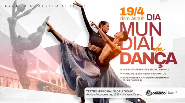 Apresentações reúnem bailarinos no Dia Mundial da Dança em Osasco. Foto: Divulgação