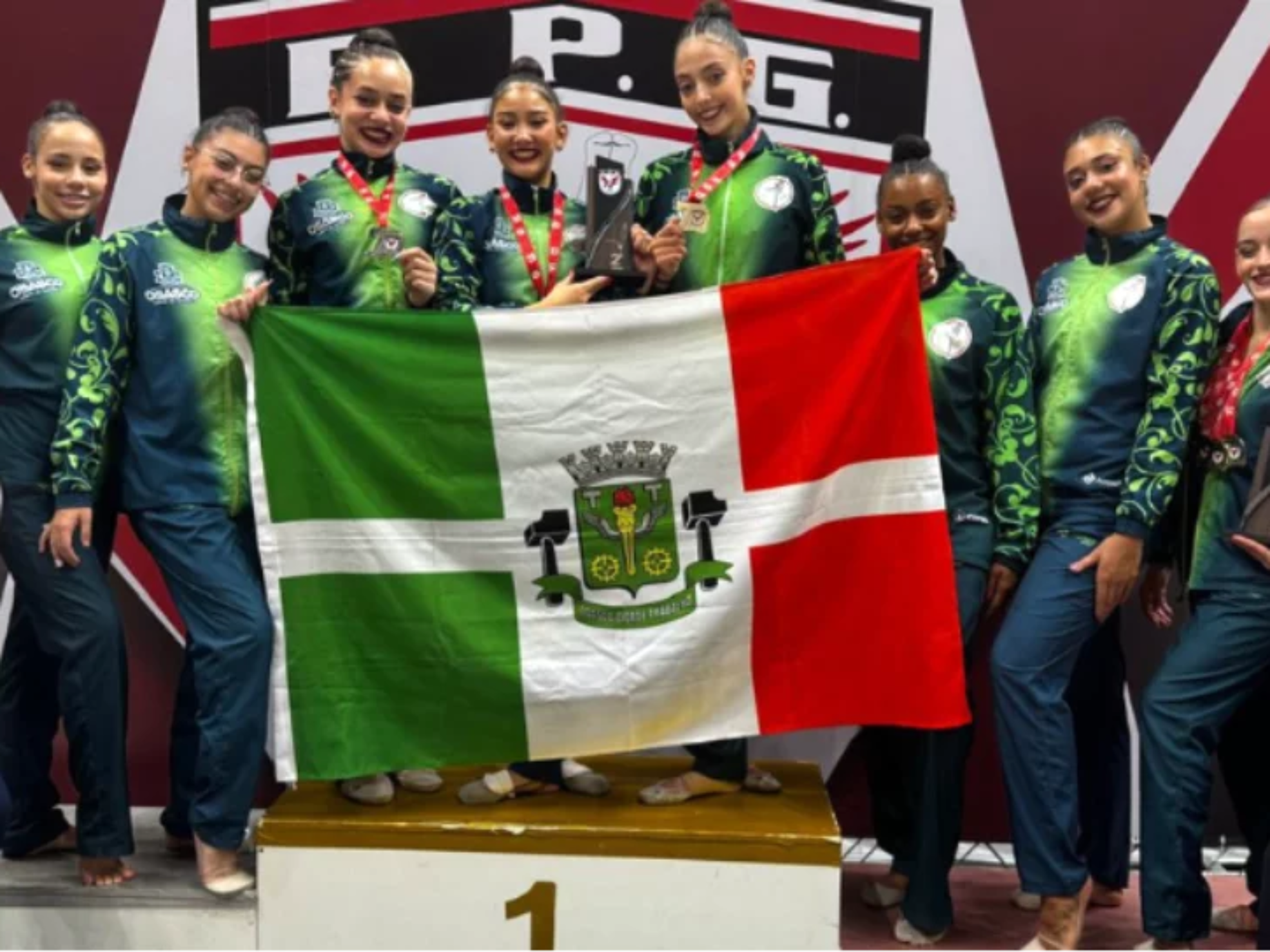 Equipe de ginástica rítmica de Osasco conquista medalhas e se destaca em competição estadual.

Crédito: Divulgação 