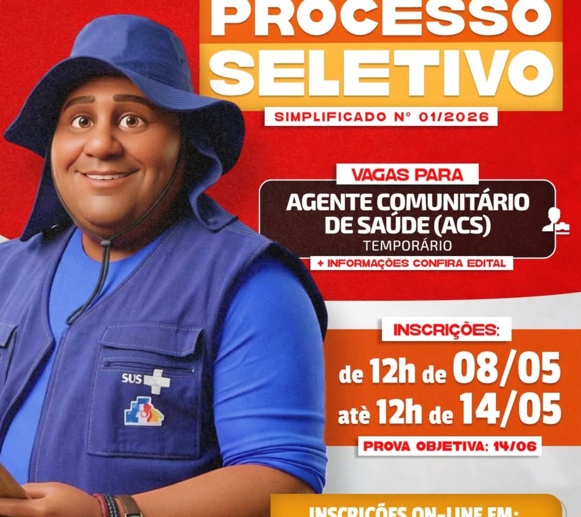Processo seletivo na área da saúde abre inscrições em Jandira e busca novos Agentes Comunitários para atuação na cidade.

Crédito: Prefeitura De Jandira (Redes Sociais/Reprodução)
