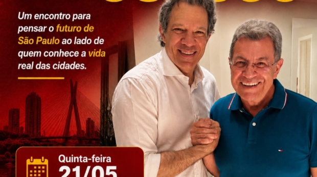 Fernando Haddad e Emidio de Souza participam de encontro em Osasco para debater o futuro de São Paulo e os desafios das cidades da região metropolitana.

Crédito: Emídio de Souza (Redes Sociais/Reprodução)