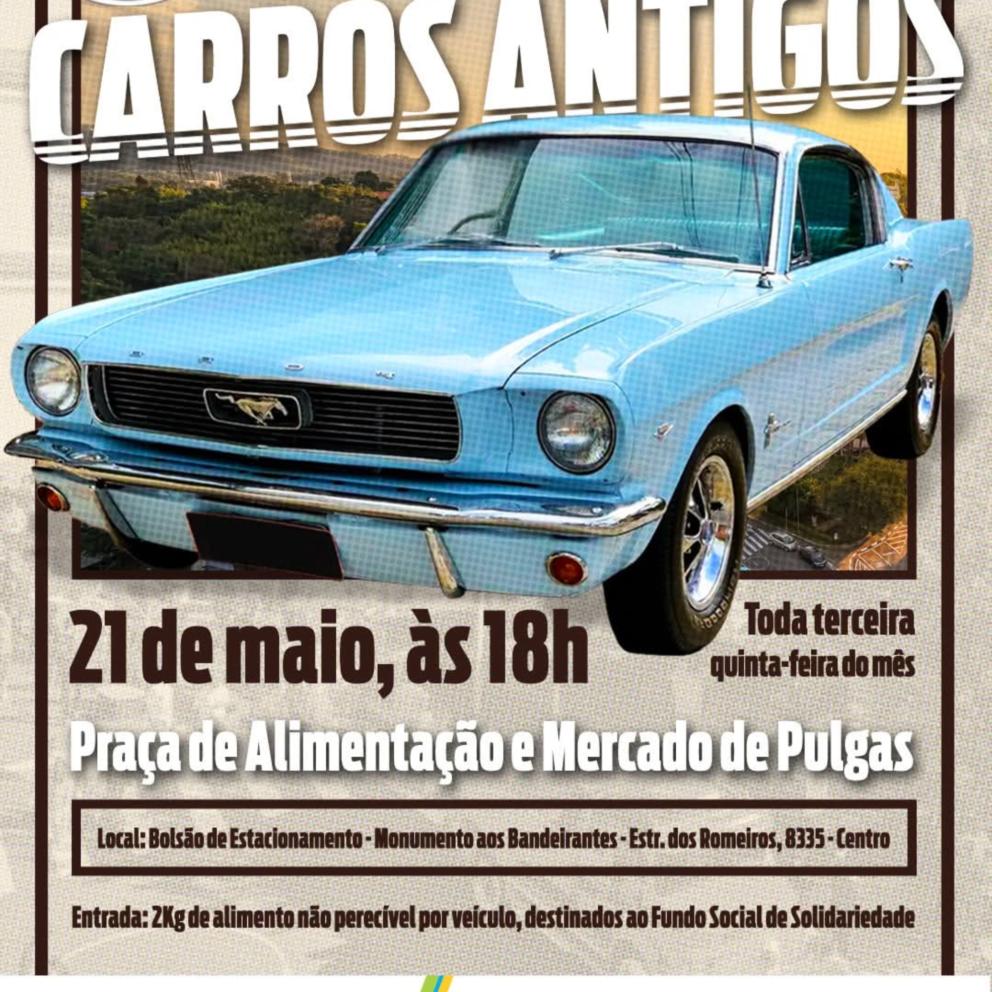 Nesta quinta-feira (21), acontece mais uma edição do Encontro Noturno de Carros Antigos, reunindo apaixonados por veículos clássicos em uma noite cheia de nostalgia, cultura automotiva e diversão para toda a família.

Crédito: Prefeitura De Santana De Parnaíba (Redes Sociais/Reprodução)