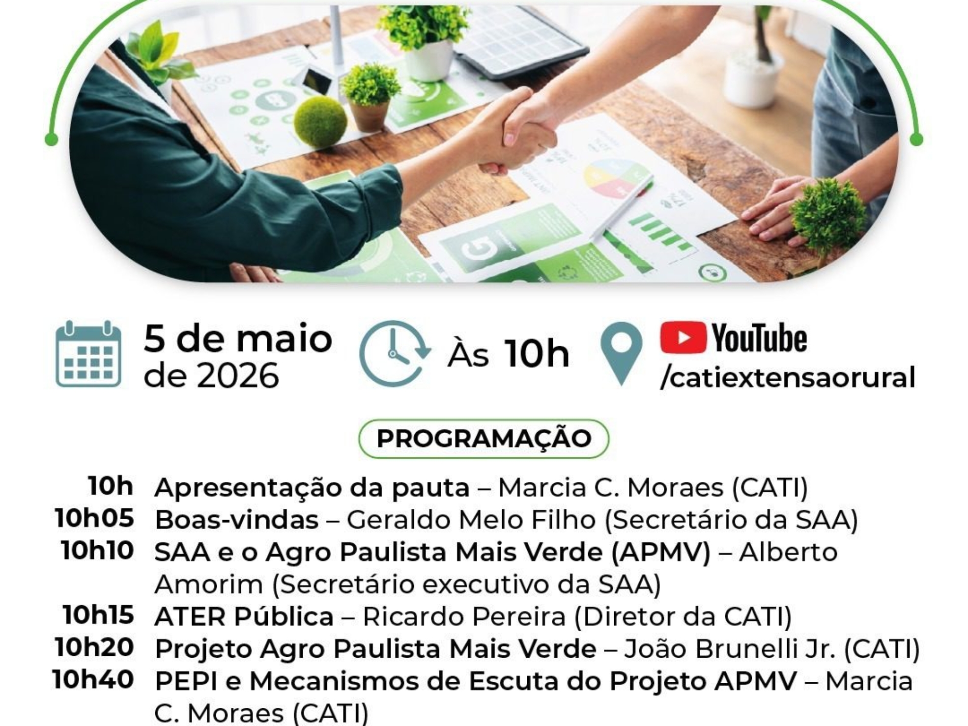 Evento on-line apresenta diretrizes de governança e escuta ativa para o novo ciclo de desenvolvimento rural sustentável em São Paulo

Crédito: Divulgação