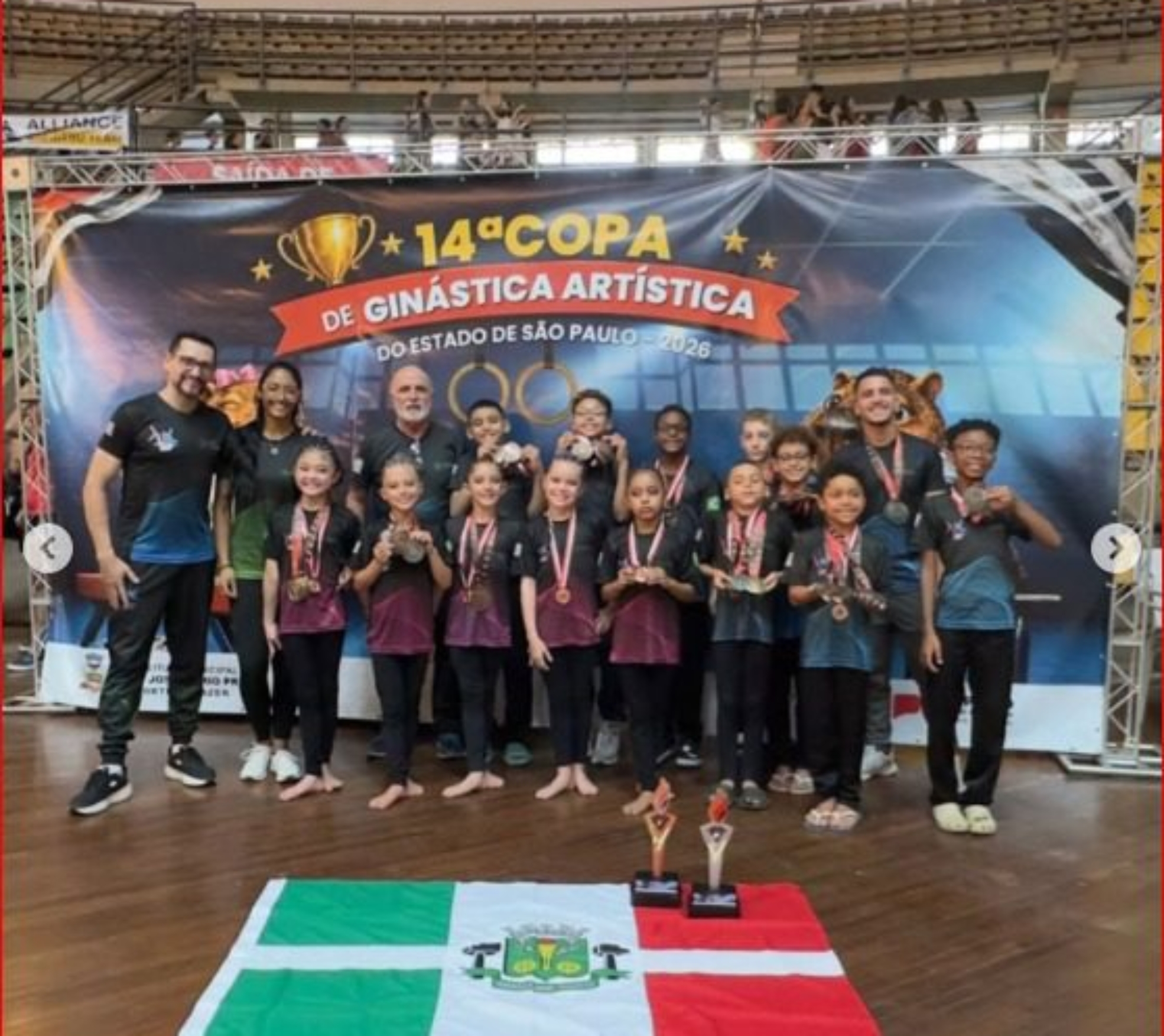 Delegação do FAE Osasco conquistou títulos e diversos pódios na 14ª Copa de Ginástica Artística do Estado de São Paulo. 

Crédito: Divulgação 