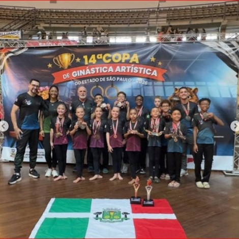 Delegação do FAE Osasco conquistou títulos e diversos pódios na 14ª Copa de Ginástica Artística do Estado de São Paulo. 

Crédito: Divulgação 