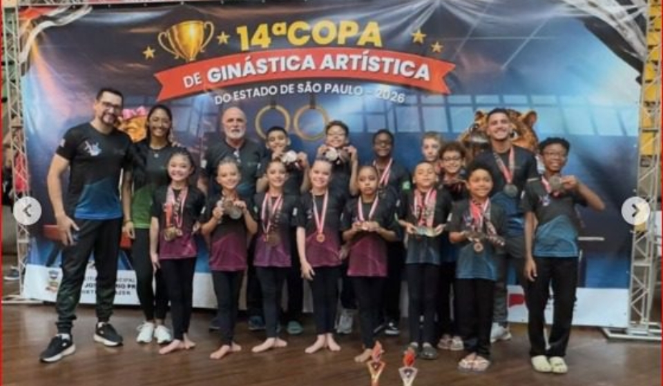 Delegação do FAE Osasco conquistou títulos e diversos pódios na 14ª Copa de Ginástica Artística do Estado de São Paulo. 

Crédito: Divulgação 