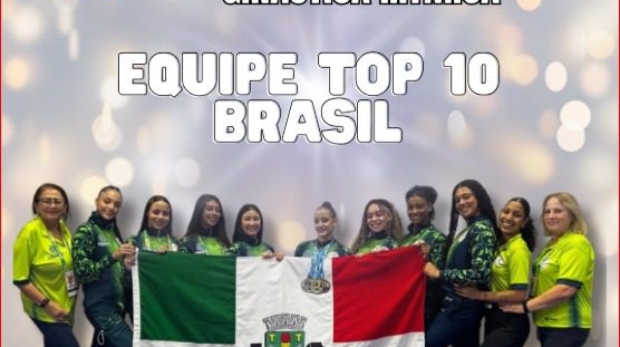 Equipe de ginástica rítmica do FAE Osasco conquistou Top 10 nacional em importante competição da modalidade.

Crédito: Divulgação