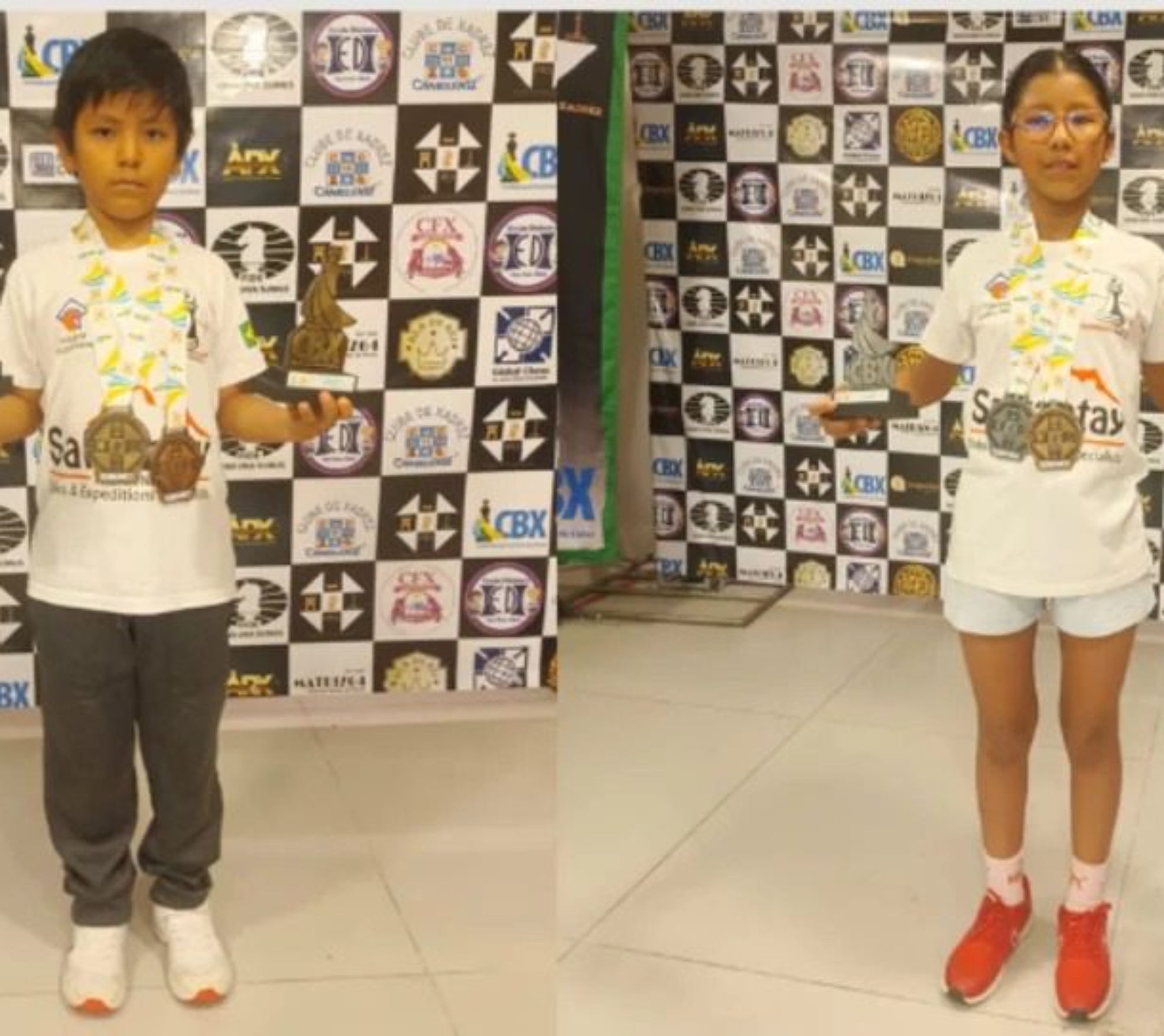 Irmãos que representam Osasco conquistam títulos nacionais no principal campeonato brasileiro de xadrez infantil.

Crédito: Divulgação 