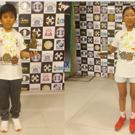 Irmãos que representam Osasco conquistam títulos nacionais no principal campeonato brasileiro de xadrez infantil.

Crédito: Divulgação 