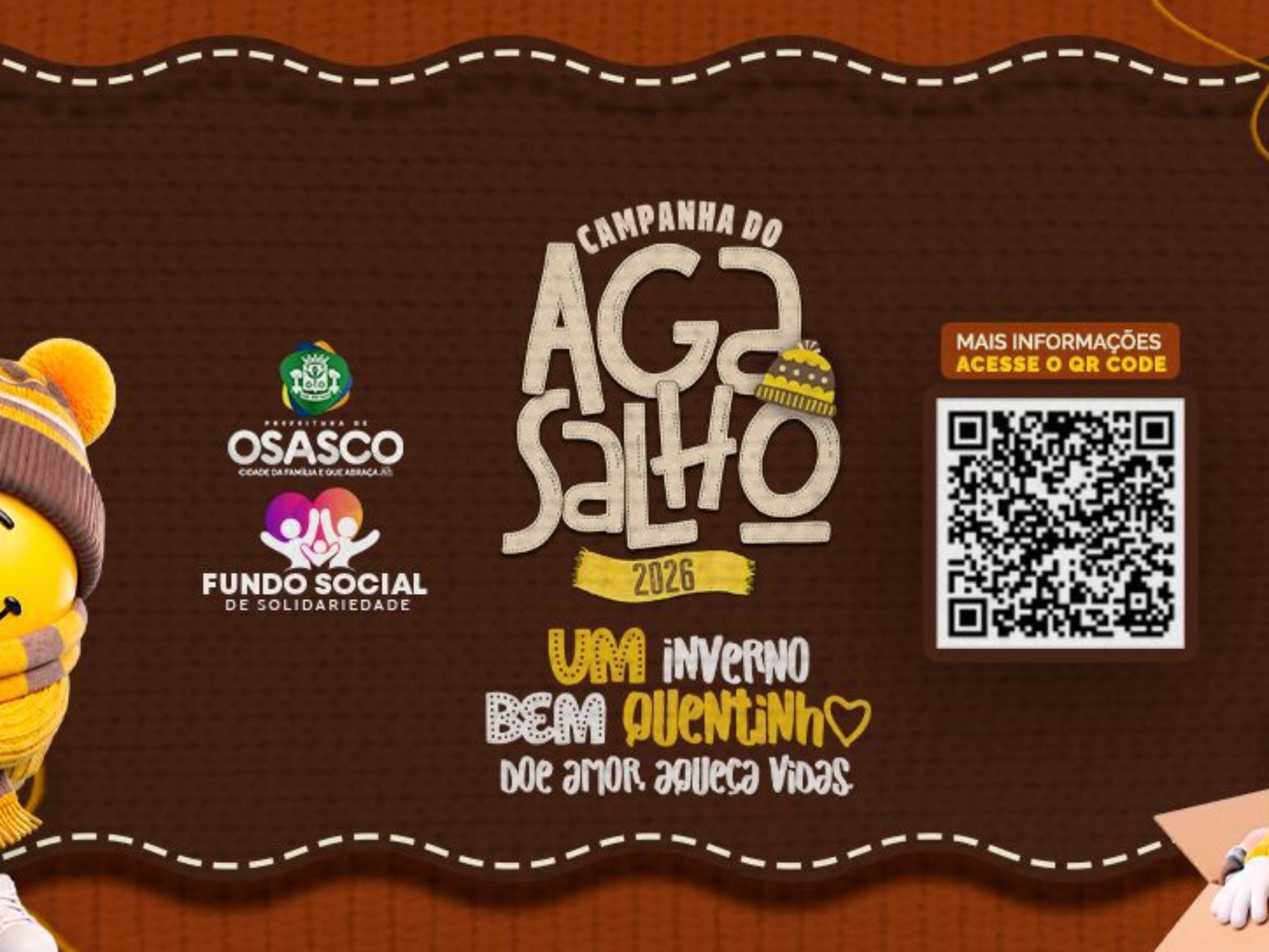 Espetáculo abre campanha solidária que arrecada agasalhos para famílias em Osasco.

Crédito: Divulgação 