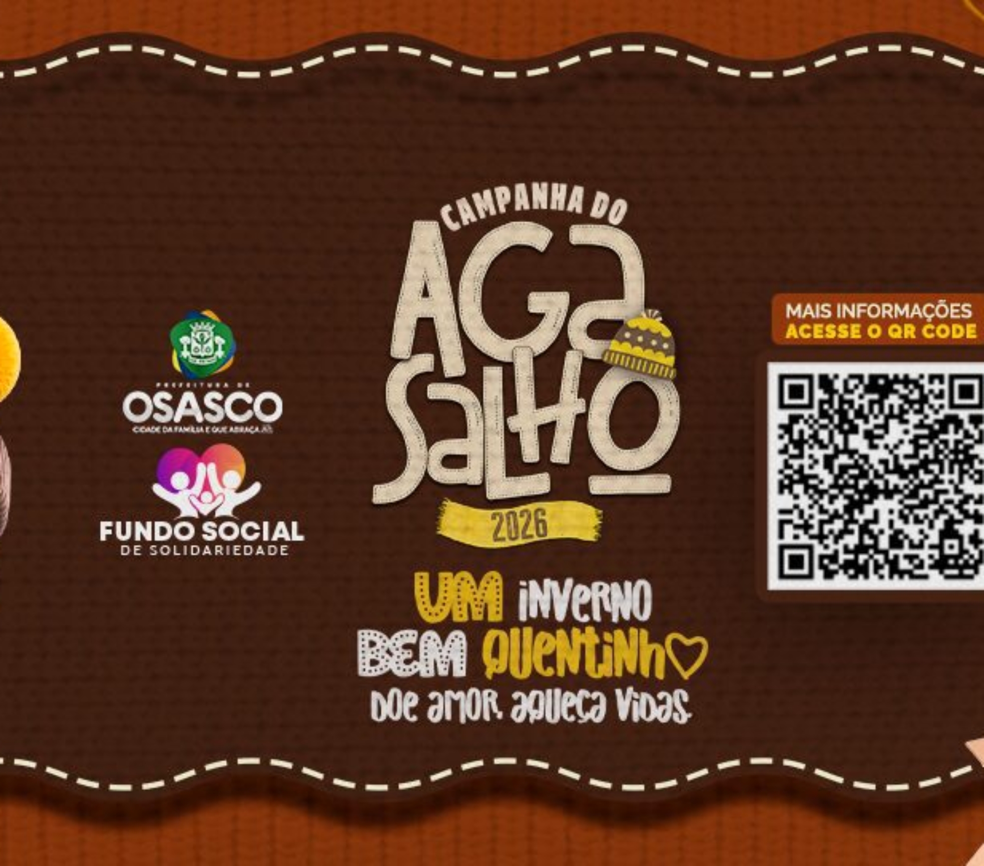 Espetáculo abre campanha solidária que arrecada agasalhos para famílias em Osasco.

Crédito: Divulgação 