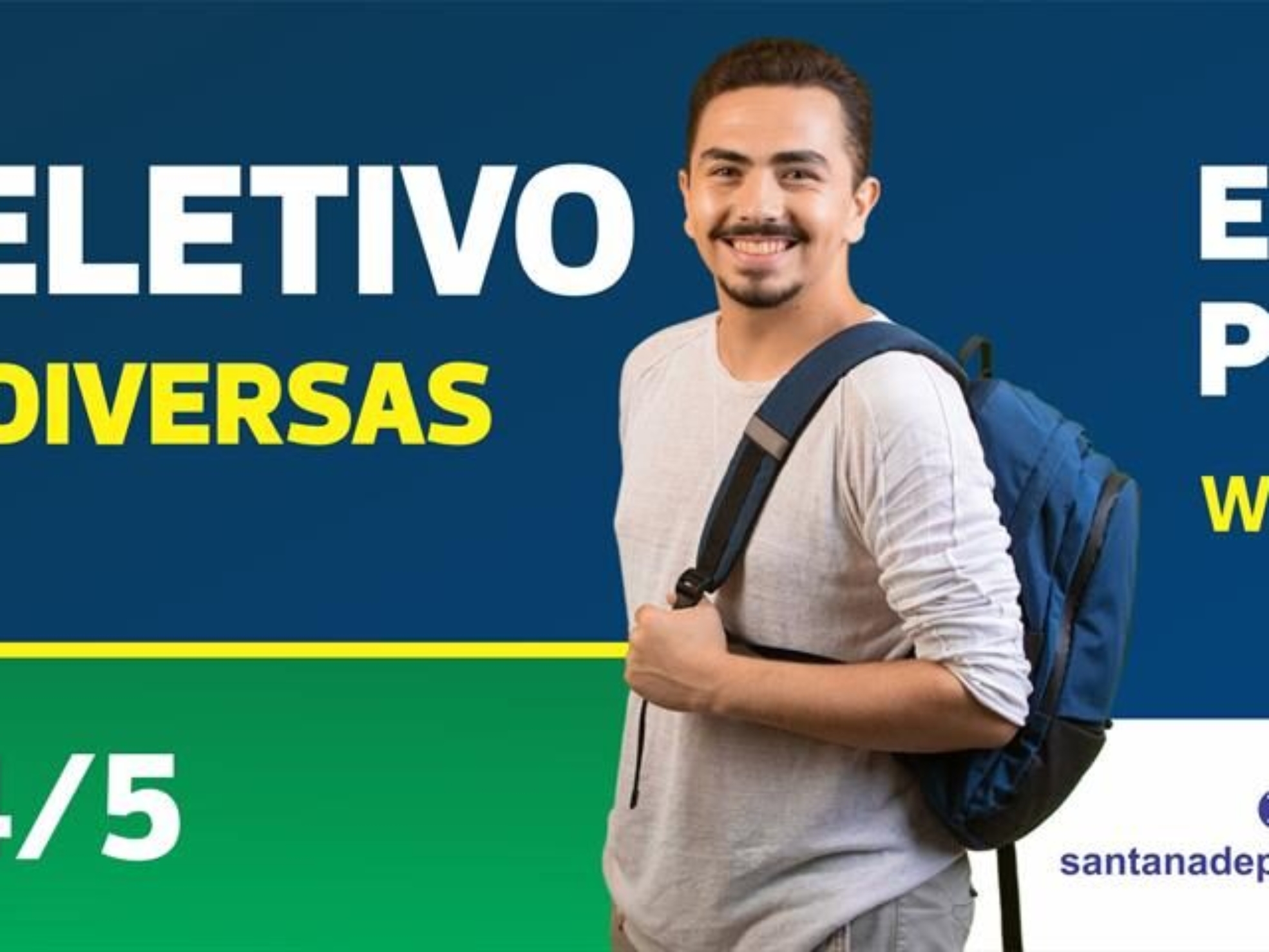 Oportunidades em Santana de Parnaíba contemplam diversos níveis de escolaridade e formação de cadastro reserva.

Crédito: Prefeitura De Santana De Parnaíba