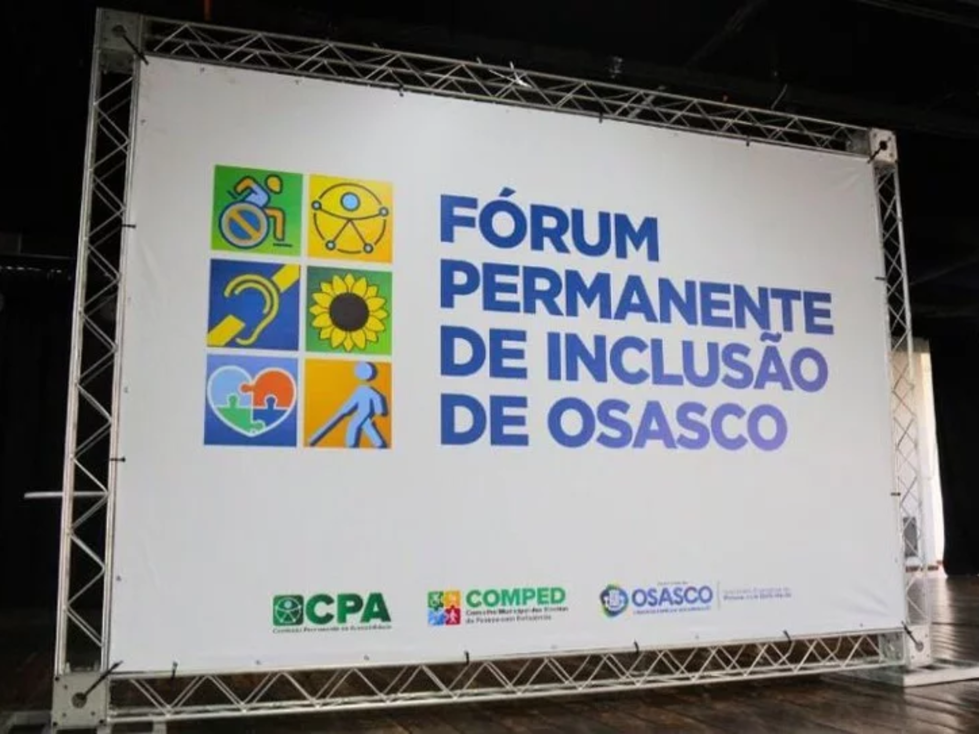 Representantes do poder público e sociedade civil irão discutir acessibilidade, mobilidade urbana e inclusão durante a III Edição do Fórum Permanente dos Direitos da Pessoa com Deficiência, em Osasco.

Foto: Carolina Rodrigues / Prefeitura de Osasco