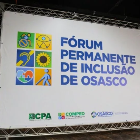 Representantes do poder público e sociedade civil irão discutir acessibilidade, mobilidade urbana e inclusão durante a III Edição do Fórum Permanente dos Direitos da Pessoa com Deficiência, em Osasco.

Foto: Carolina Rodrigues / Prefeitura de Osasco