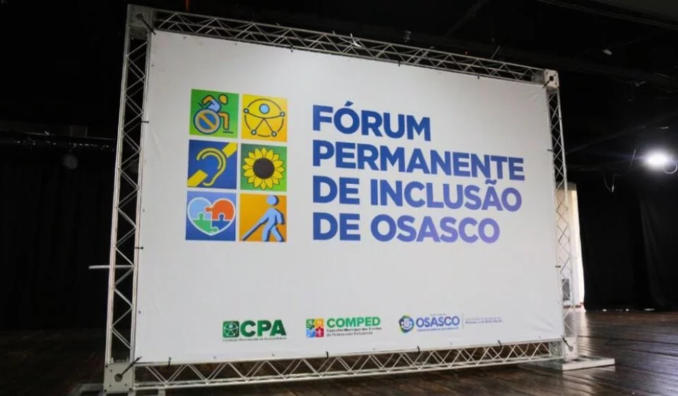 Representantes do poder público e sociedade civil irão discutir acessibilidade, mobilidade urbana e inclusão durante a III Edição do Fórum Permanente dos Direitos da Pessoa com Deficiência, em Osasco.

Foto: Carolina Rodrigues / Prefeitura de Osasco